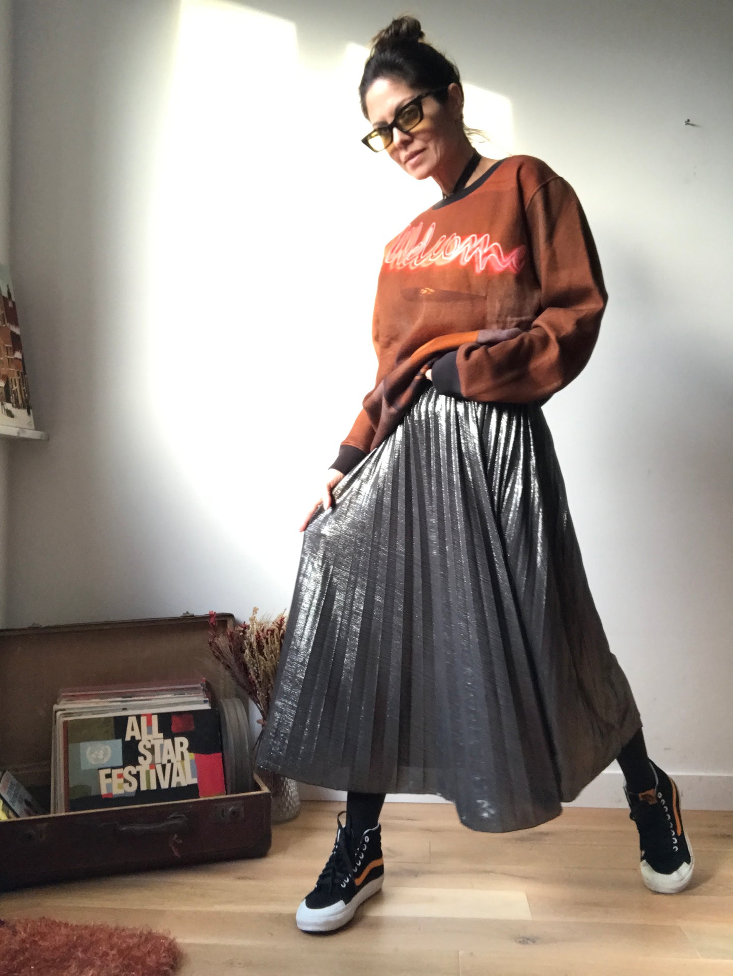 Vintage pleated skirt