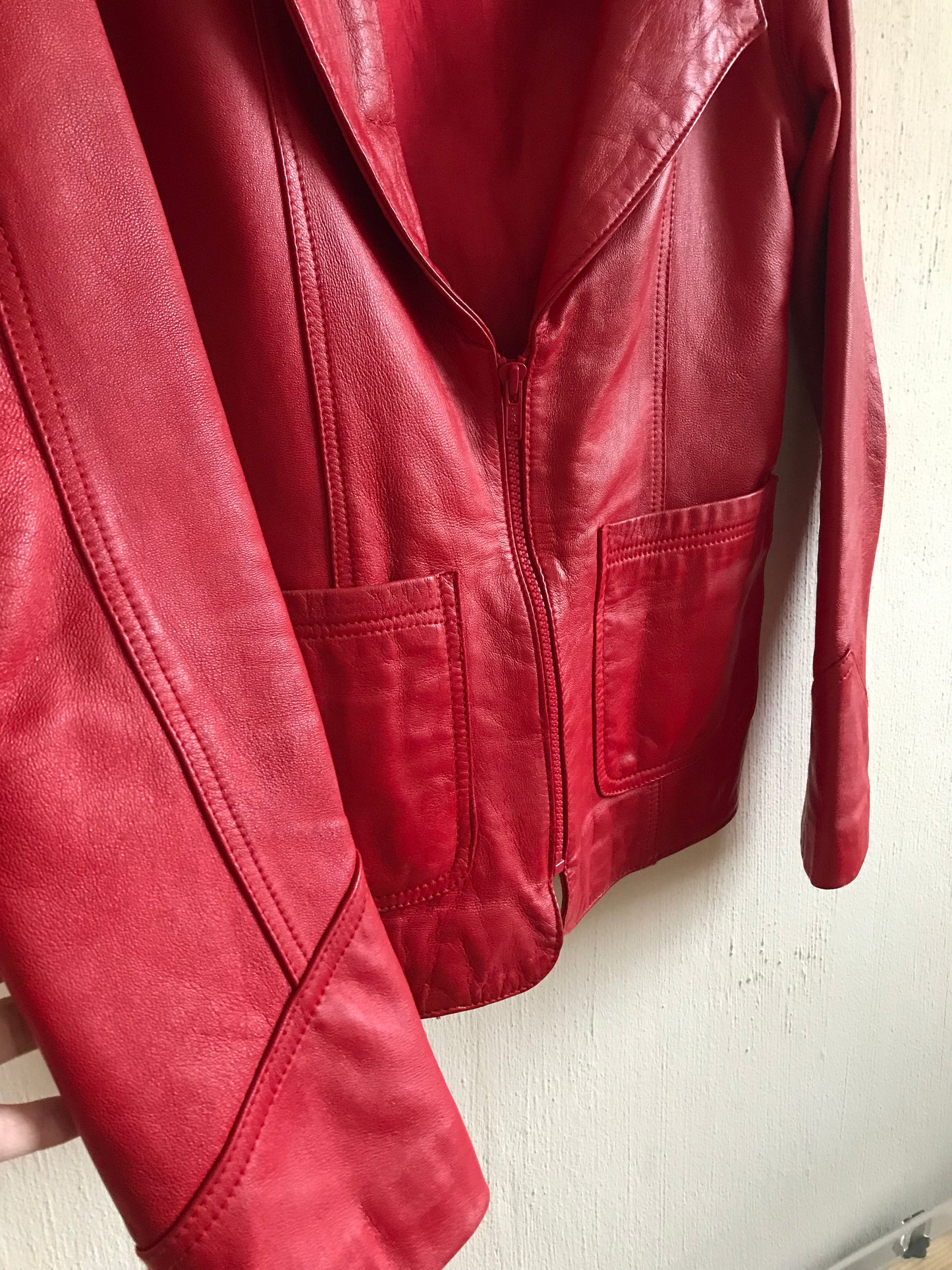 0 Vintage lamb leather jacket