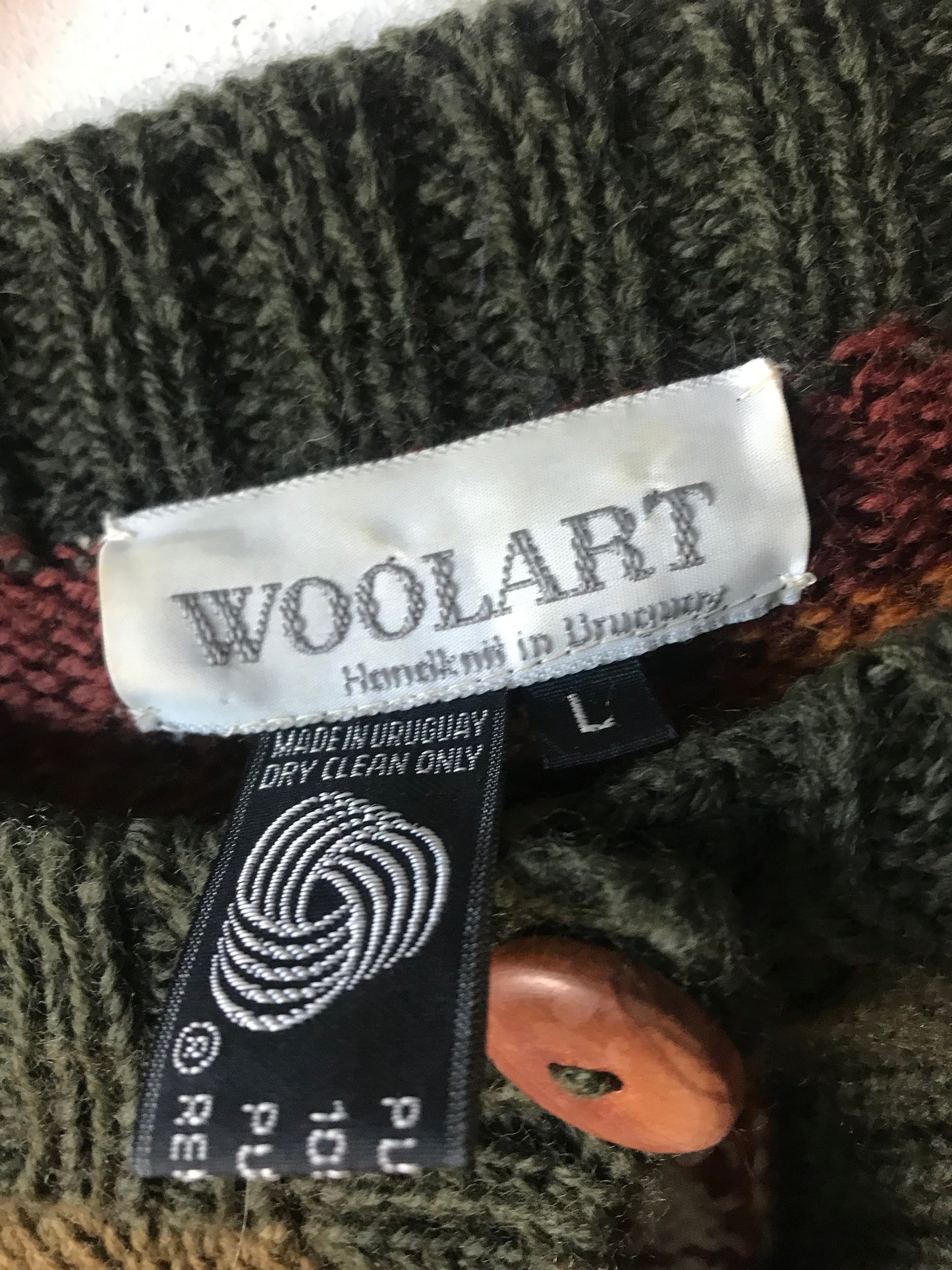 Knitted wool cardigan