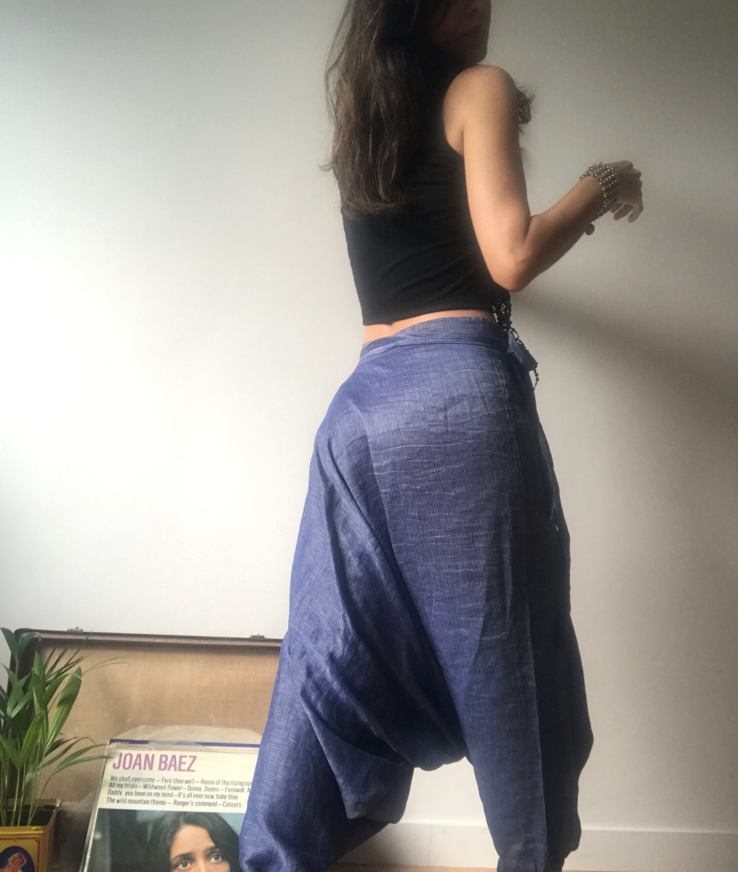 Silk harem pants