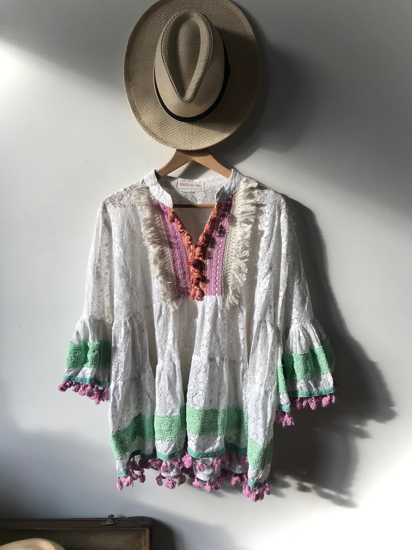 Hippie flared blouse