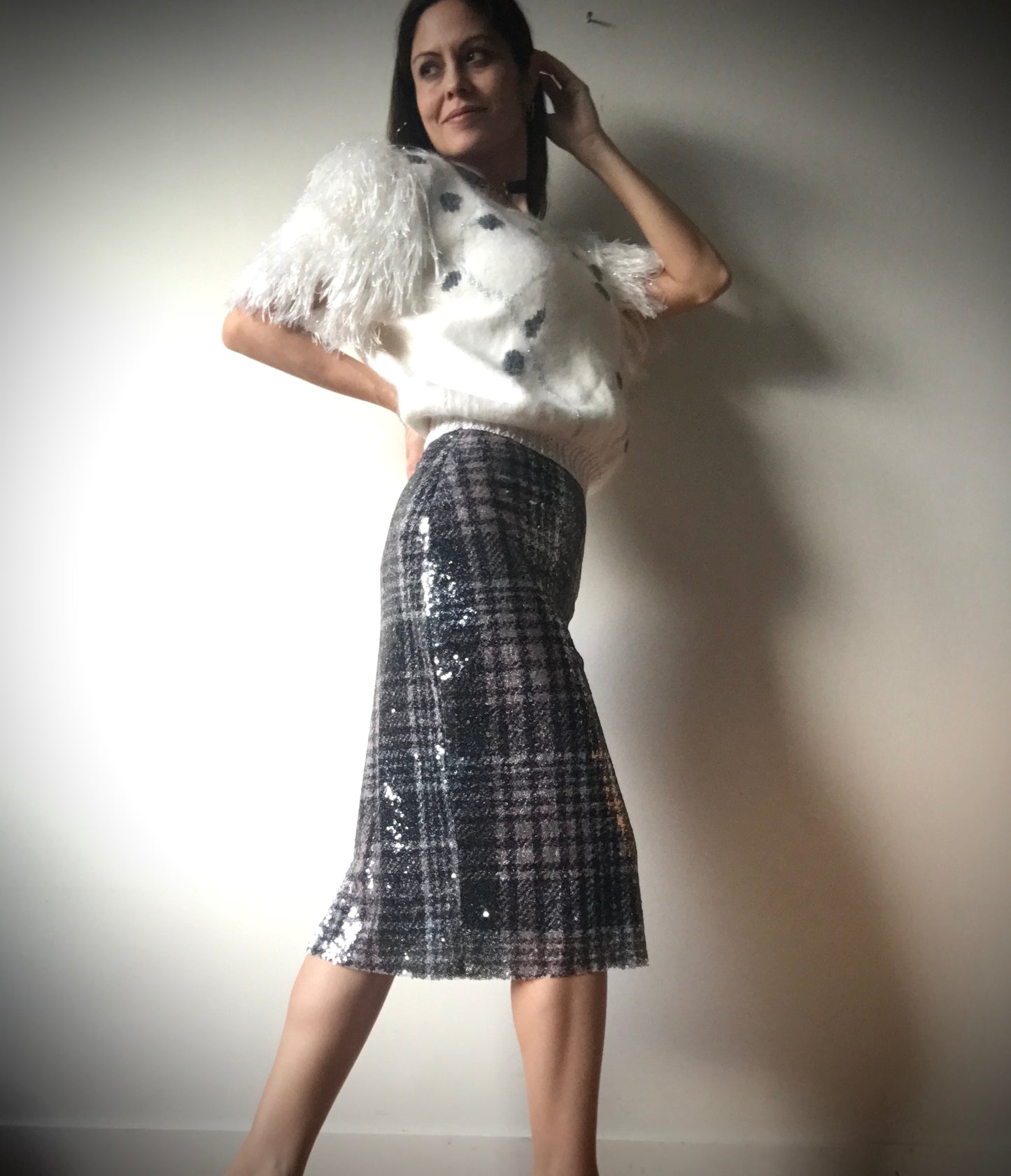 Pailette skirt