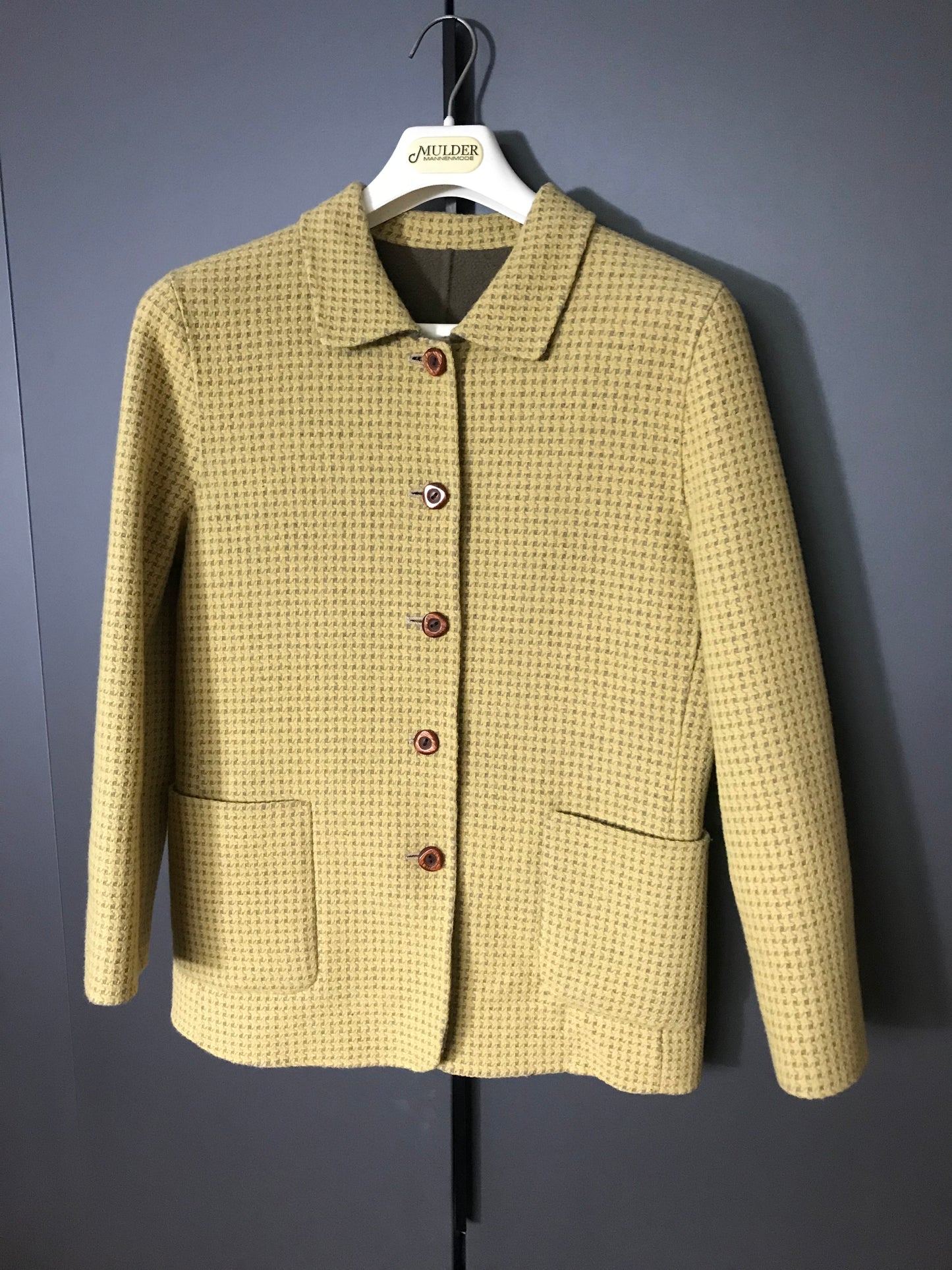 Reversible vintage wool blazer