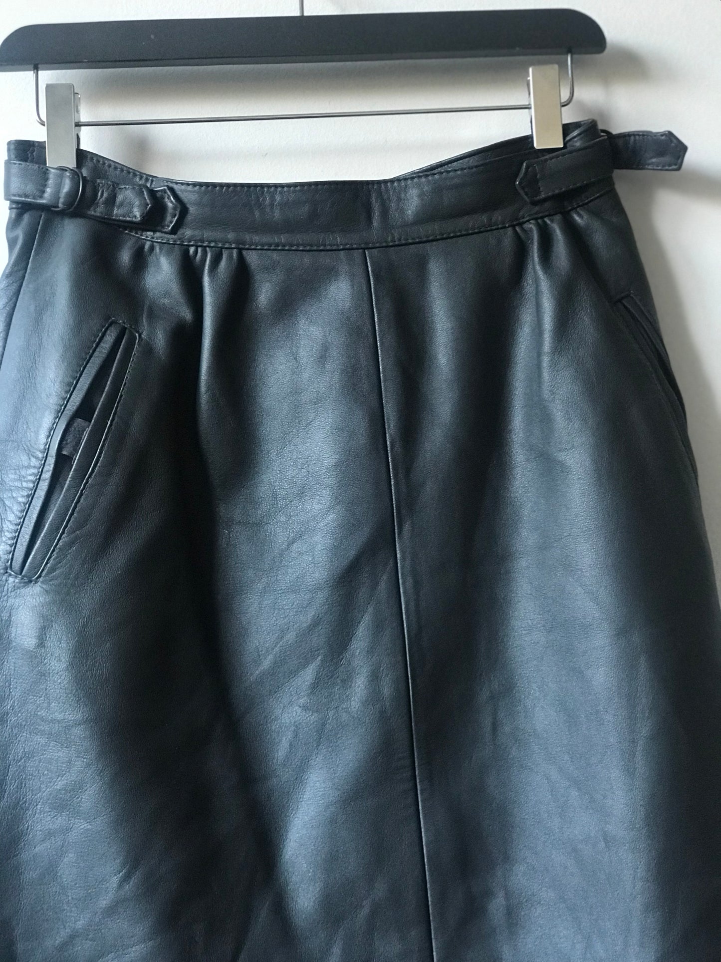 Vintage leather skirt