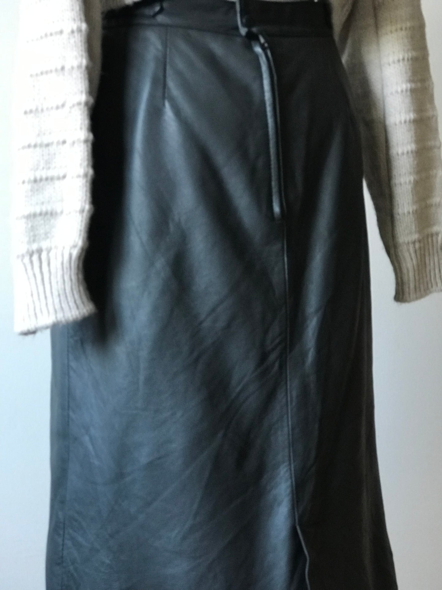 Vintage leather skirt