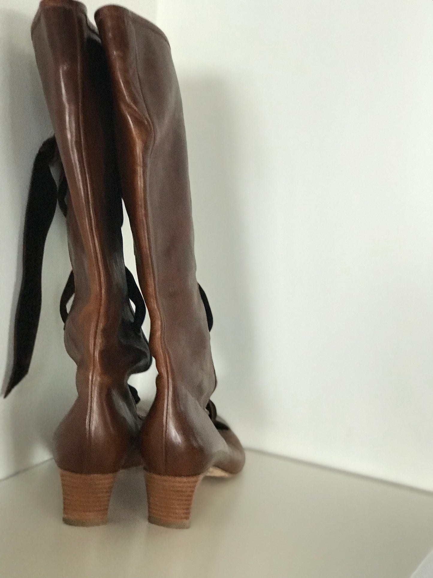 Vintage knee length boots